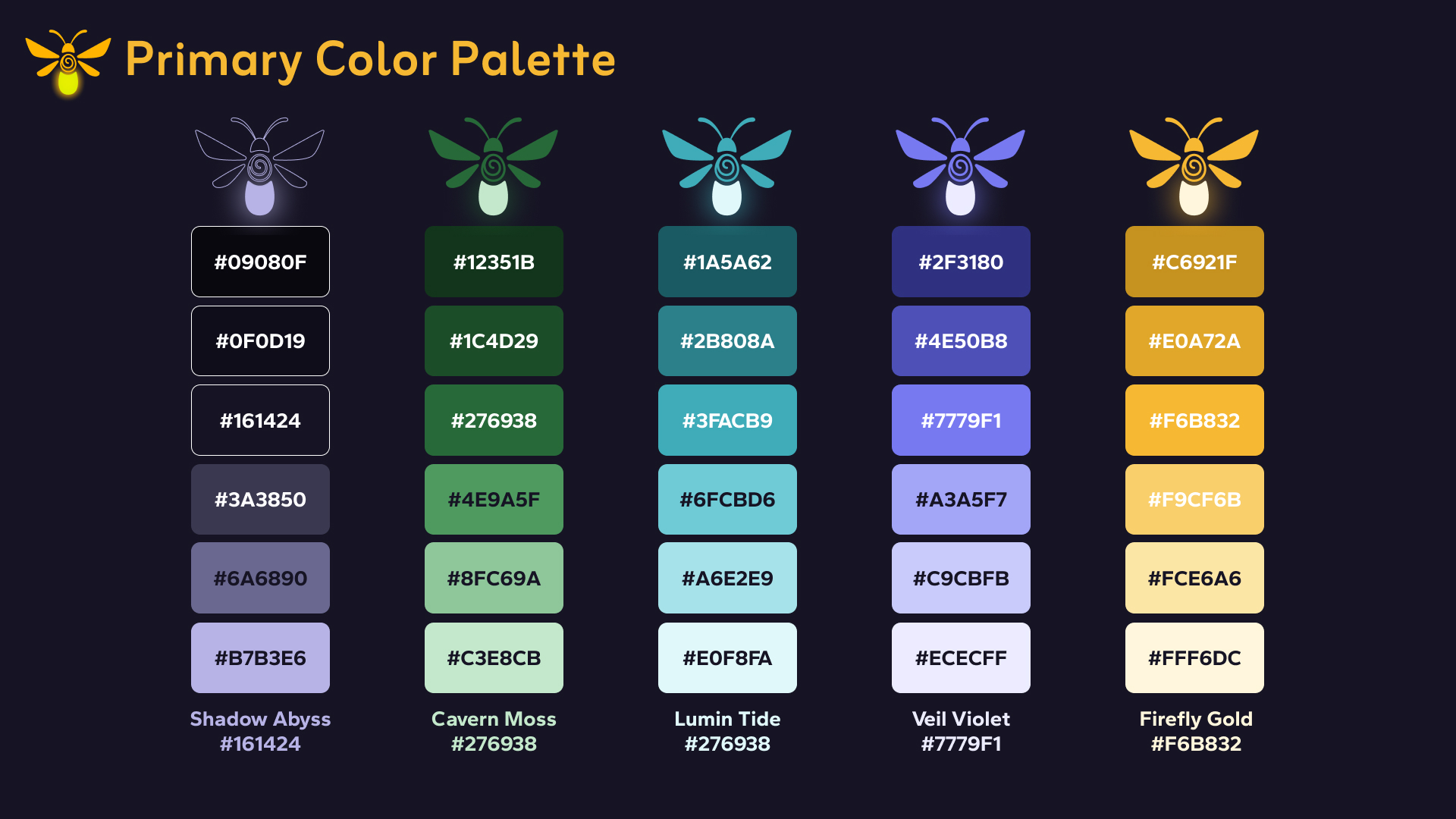 Fireflies Color Palette